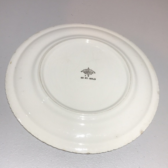Vintage The Harker Pottery Co. Quality Made in USA Since 1840 22KT. Gold Plate - Picture 7 of 12